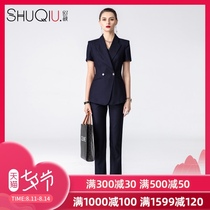 High-end professional suit Summer fashion slim-fitting short-sleeved business suit ol workplace capable sales department overalls female