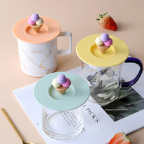 Food grade cup lid silicone cover single buy dustproof glass cup cover mug cover single sale water cup cover universal