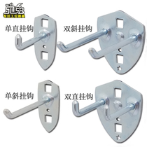  Square hole hole board wall hole board hook Display rack hook porous board single straight hook Material rack hanging board hook
