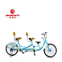 Aowit attraction rental double bike Parent-child three-person car Family tour sightseeing pedal bike