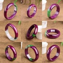 Natural red and green bracelet ruby color strong gorgeous with Starlight smooth and fine inner diameter 50-64