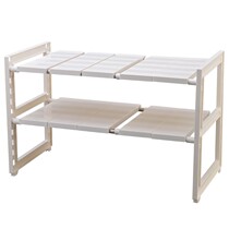 Kitchen sink rack retractable shelf stainless steel floor cabinet storage rack storage rack pot rack multi-layer