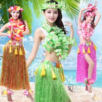 Sports games garland grass skirt Adult performance clothing environmental protection beach props Indian dance skirt Hawaiian style chest decoration