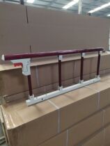 Source factory direct sales imitation mahogany grain aluminum folding guardrail elderly children anti-fall fence bed sidebar