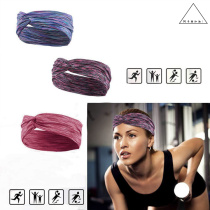 Rolling angry push million * Can hair band lady hair band elastic cross hair band Sports yoga stripe sweat hijab