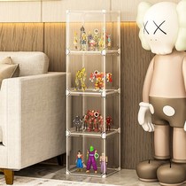 Hand-held display cabinet model storage box household toy exhibition cabinet transparent display rack Lego acrylic display rack