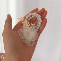 Beige hipster Pearl Bracelet Beauty Brides Sisters Sisters Group Wrist Flower Party Wedding Wedding Hand Flower