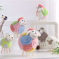 Cute retro lamb ornaments ins girl heart desktop decoration small sheep Tanabata super cute affordable gift toys