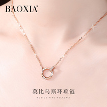  999 sterling silver necklace female summer color gold clavicle chain 2021 new niche Tanabata Valentines Day gift to girlfriend