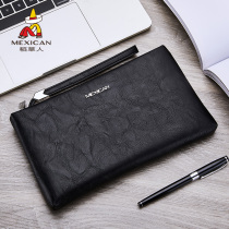 Rice Straw Man Handbag Men 2021 New Business Casual Fashion Tide Cards 100 Hitch Large Capacity Hand Holding Bag Mens Bag