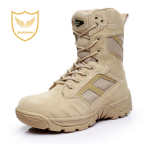 Winter Junluke D80204 anti-stab desert boots high-top tactical boots mens lace-up wear-resistant land combat boots