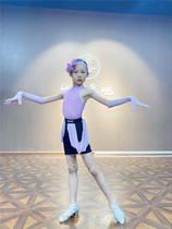 Dance style New backless childrens Latin dance suit Daughter childrens practice suit practice suit set performance dance costume