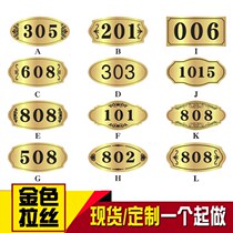 y door number plate custom door number plate home digital plate door number plate dormitory rental cabinet pasted double color plate carving