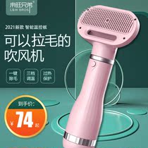 Pet hair dryer Hair blowing comb Hair pulling one cat household dog hair blowing drying special silent quick-drying artifact