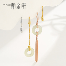 925 Pure Silver Safe Button Flow Suaccessories Diy Jade Emerald Ear Wire Ear Pendant Empty Tosses Wax Amber Earrings Hollow
