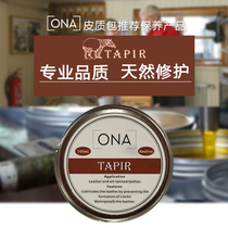 ONA Tapir Leather bag Leather Camera bag Photography bag Maintenance care Deep repair cream Treatment oil