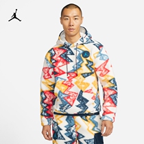 Jordan Official Nike Jordan Men's Turtleneck Hoodie Men's and Women's Couples Outdoor DH1111
