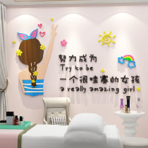 Net Red Beauty Salon Room Wall Decoration Hall Background Wall Arrangement Beauty Chia Store Decorations Furnishing Wall Stickers
