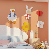Princess Room Placement Childrens room Wall Wall Decoration Girl Bedroom Bedside Background Wall Stickers Draw Cartoon Creativity