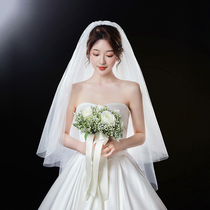 Lanti new bride Pengpeng veil Super fairy multi-layer wedding wedding brigade shooting Mori series long head yarn