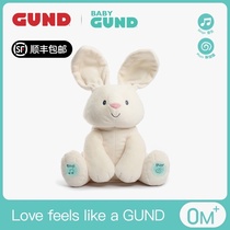 American Baby Gund Feirola Shy Bunny Peekaboo Childrens plush Toy Baby Soothing Doll