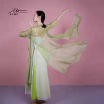 Xi Zis dance gauze classical dance Cardigan elegant long Chinese style costume female bright silk body