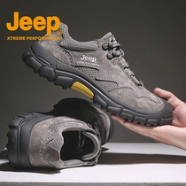 JEEP casual mens shoes 2021 Autumn New Tide outdoor non-slip hiking shoes soft bottom travel cross-country hiking shoes