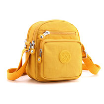 Messenger small square bag 2021 new fashion multi-compartment Oxford cloth water-proof oblique hanging bag shoulder canvas mini
