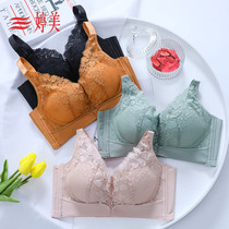 Tingmei skin-friendly comfortable bra lace lace without steel ring bra sexy beauty back underwear single piece