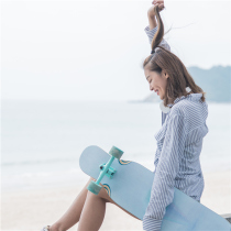 DBH four-leaf clover professional long board girls beginner road Brush Street skateboard adult boys DC big dance board