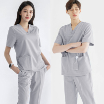 Korean version of the new nurse suit split suit short-sleeved female stomatologist work clothes dental summer two-piece set thin section