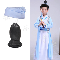 Ancient costume wig chiffon hair strap Chinese style retro accessories boy nine princess hair bun Hanfu cos shape