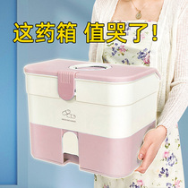 Medical Medicine Box Home Dress Home Large Capacity Small Double Layer Home Medicine Box Containing Box Emergency Medicine Box Containing box