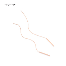5 fold 2022 new tide ear line female brief about a round face suitable earrings South Korean temperament net red face slim fit