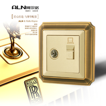 Arnault wall switch bronze telephone TV boutique 86 factory direct power wall concealed socket
