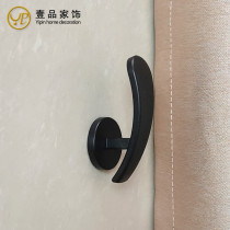 Black and white non-perforated curtain wall hook Modern minimalist curtain adhesive hook nail-free wall hanging hook small hook accessories