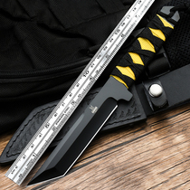 Wolf small knife cold weapon outdoor tritium knife portable survival saber high hardness straight knife blade