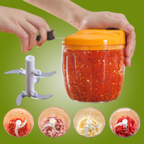 Manual hand-pulled cutting grinding garlic stirring dumpling stuffing shredding vegetables pepper cooking machine meat grinder household artifact small