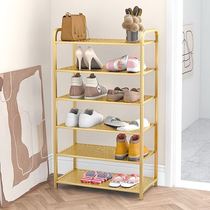 Iron dust-proof shoes shelf simple small narrow door home interior beautiful multi-layer net red storage shoe cabinet save space