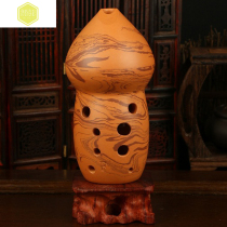 Seven Star Xun Ten-hole Gourd Xun Pen holder Xun Fantasy rock pattern Beginner playing pitch