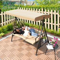 Mojia Outdoor Autumn Thousands Lying Bed Hanging Chair Patio Garden Garden Rocking Chair Home Chair Balcony Outdoor Leisure Iron Art Autumn chair