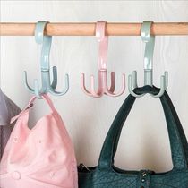 Home Creative Multipurpose Bag Wrap Swivel Containing Racks Wardrobe-Free Hooks 4 Paws Provincial Space Racks