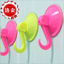 Sticky Hook Transparent no-mark powerful hanger glued on glass with suction cup style tile hanging clothes wall bearing