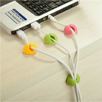 Line Wire Small Assistant Stickup Desktop Rationalizer Network Wire Solider Self-Adhesive Buckle Charging Wire Fixing Clip Containing