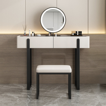 Modern brief Dresden Dresden Net Red Nordic Light Lavish Makeup Desk Small Family Type Bedroom Wood Inn Wind Containing Makeup Table