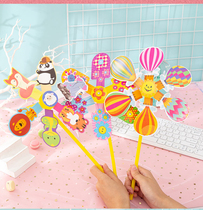 School gift Children diy windmill creative handmade material package flower kindergarten parent-child outdoor toy batch
