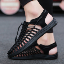 Vietnamese Tidal Card Genuine Leather Sandals Men 2022 Summer New Trendy Men Sports Casual Shoes Driving Beach Cool Slippers