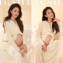 Pregnant women Photo costumes photo studio pregnancy photo clothing big belly mommy photo clothes white home style