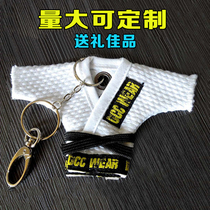 Brazilian jiu-jitsu suit keychain Judo suit small pendant accessories Accessories Road clothing jewelry Key chain BJJ hanging buckle