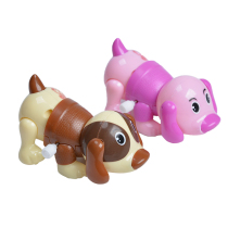 Clockwork toy Naughty Dog will walk small animal chain night market stalls supply kindergarten gift gift cartoons